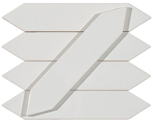 Orleans Lafayette Quarter Picket Flat Glossy Ceramic Tile