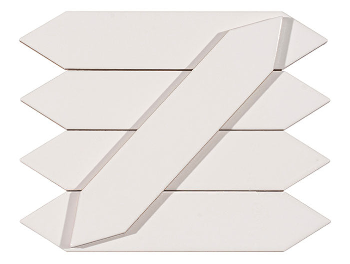 Orleans Kenner Square Picket Flat Glossy Ceramic Tile