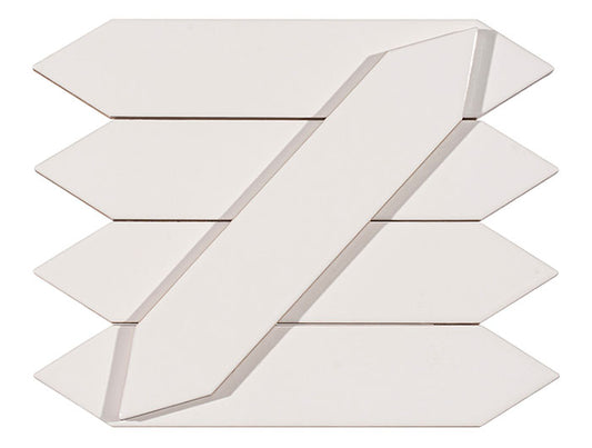 Orleans Kenner Square Picket Flat Glossy Ceramic Tile