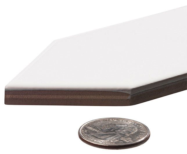 Orleans Kenner Square Picket Flat Glossy Ceramic Tile