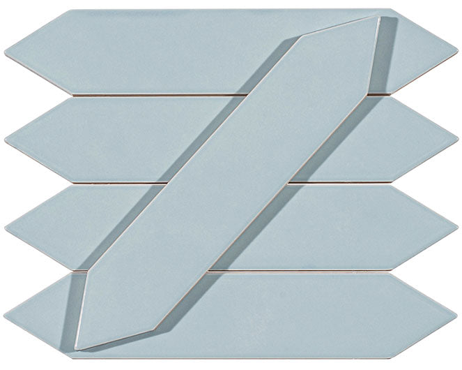 Orleans Delta Blues Picket Flat Glossy Ceramic Tile