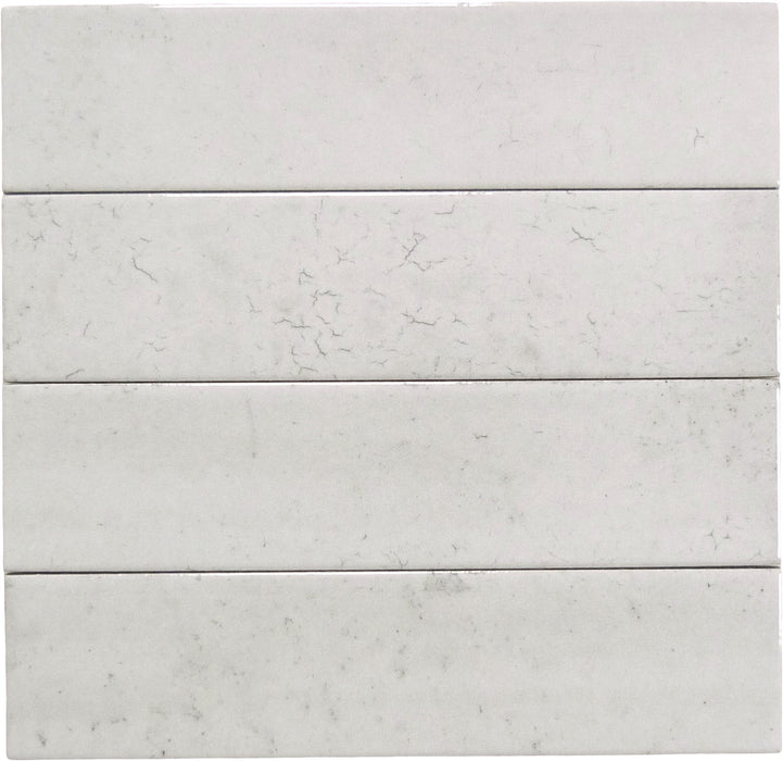 Seattle Brick White 2x10 Glossy Porcelain Tile
