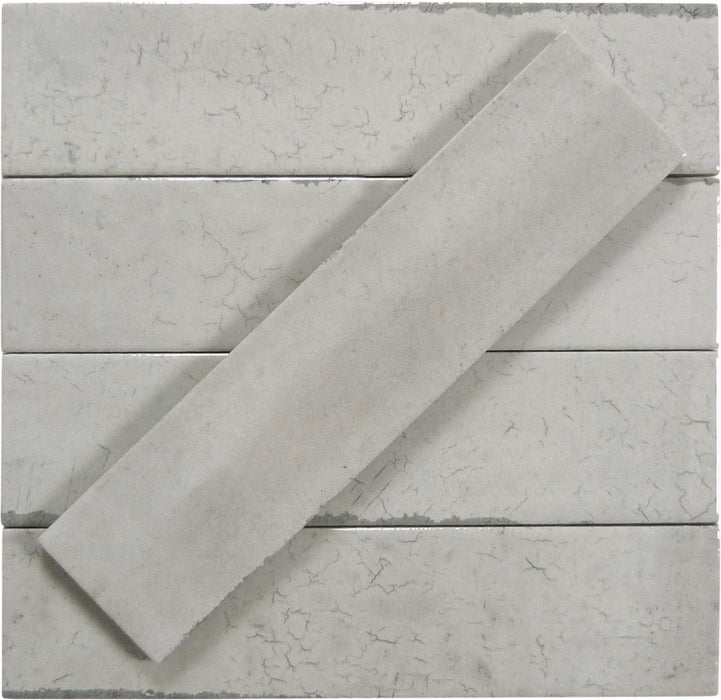Portland Brick Grey 2x10 Glossy Porcelain Tile