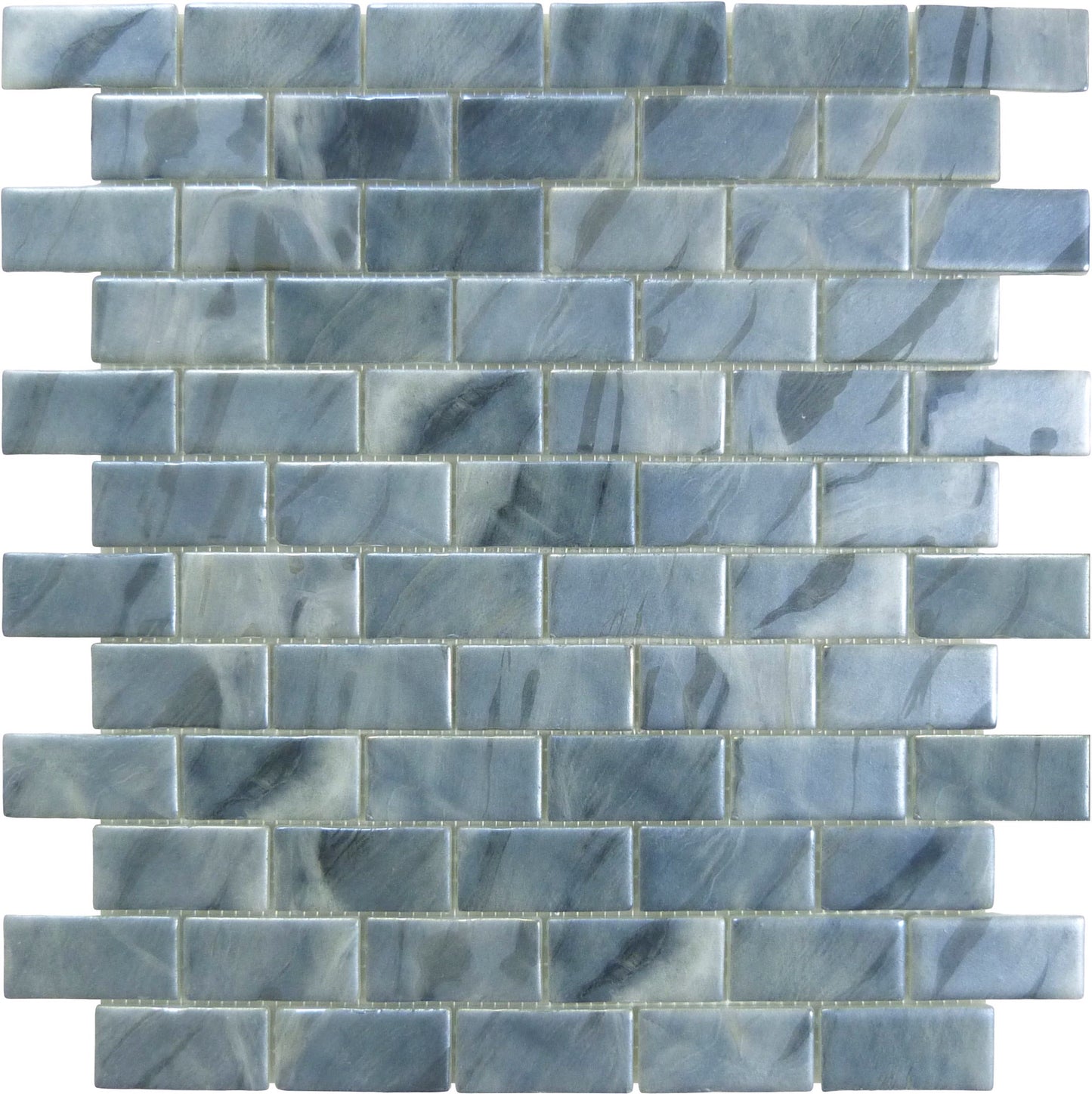 Oasis Grey 1x2 Matte Glass Tile