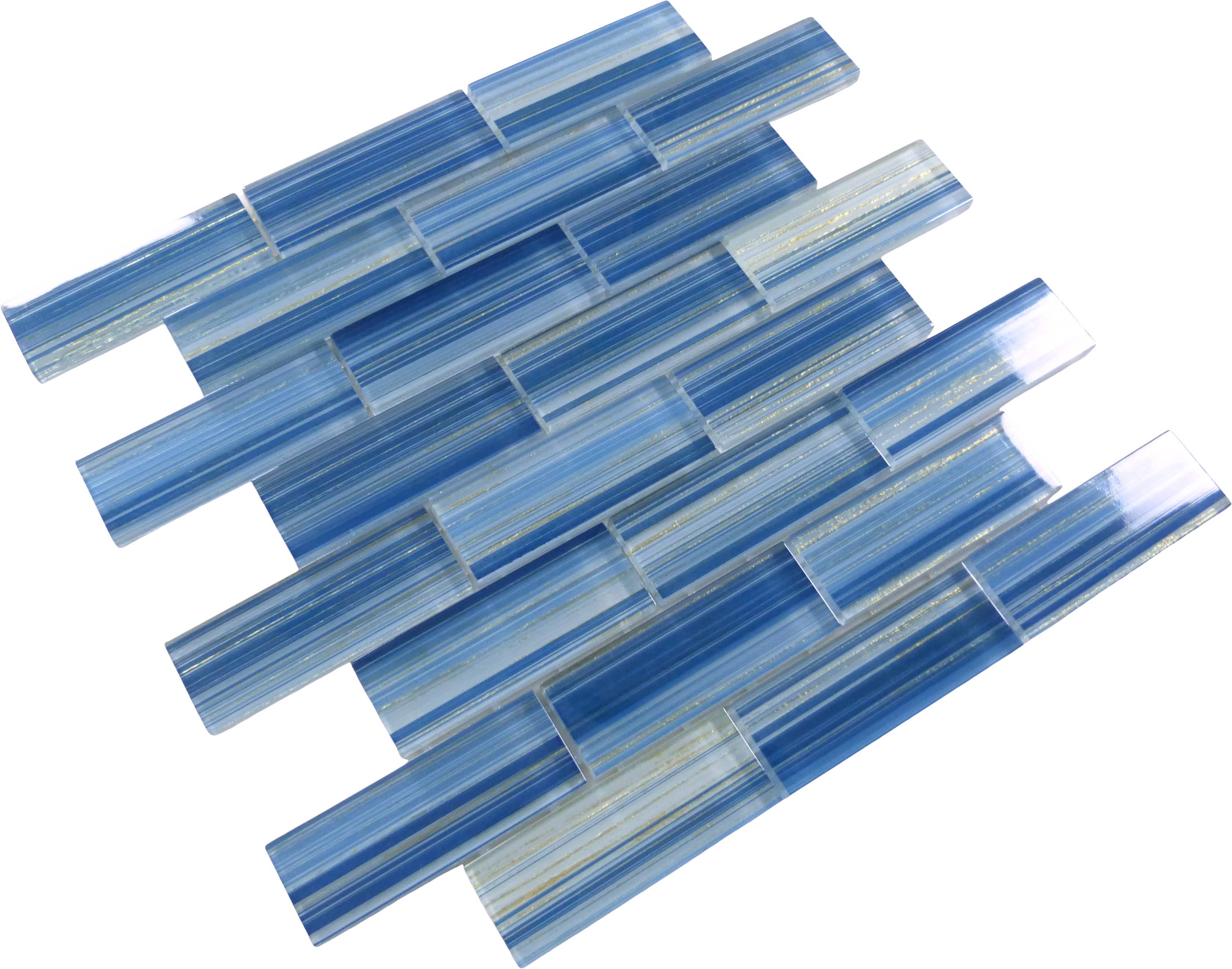 Renascence Royal Gold 1.5x4 Glass Tile