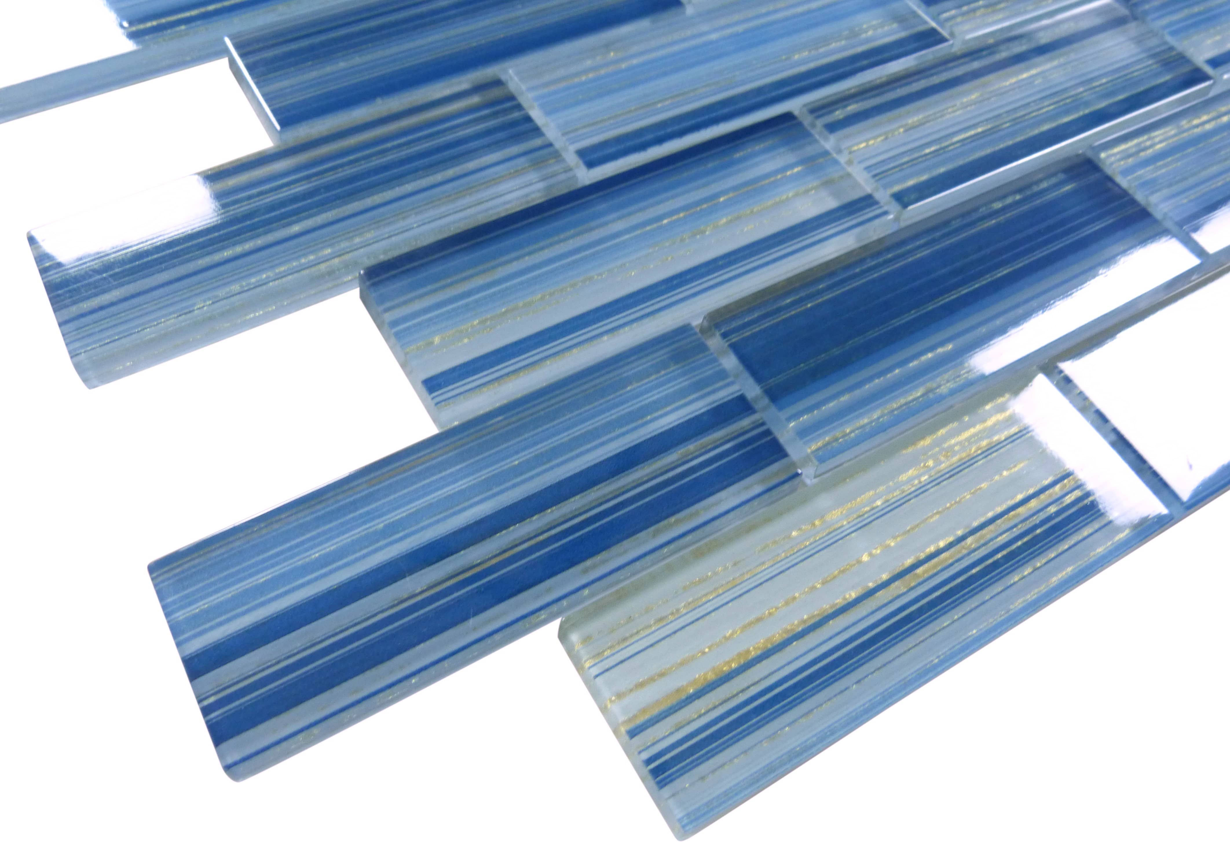 Renascence Royal Gold 1.5x4 Glass Tile