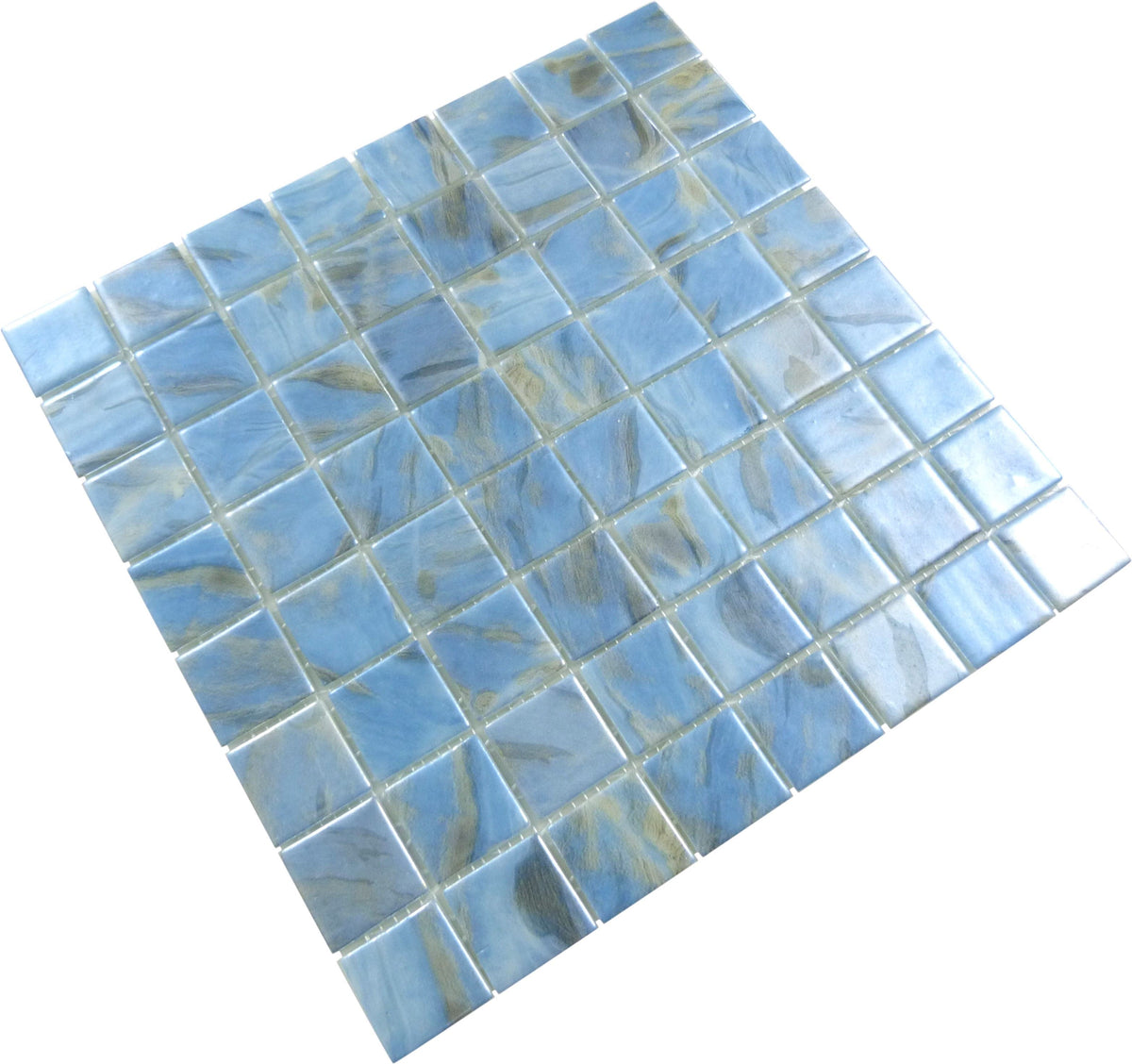 Oasis Blue 1.5x1.5 Matte Glass Tile | Oasis Tile