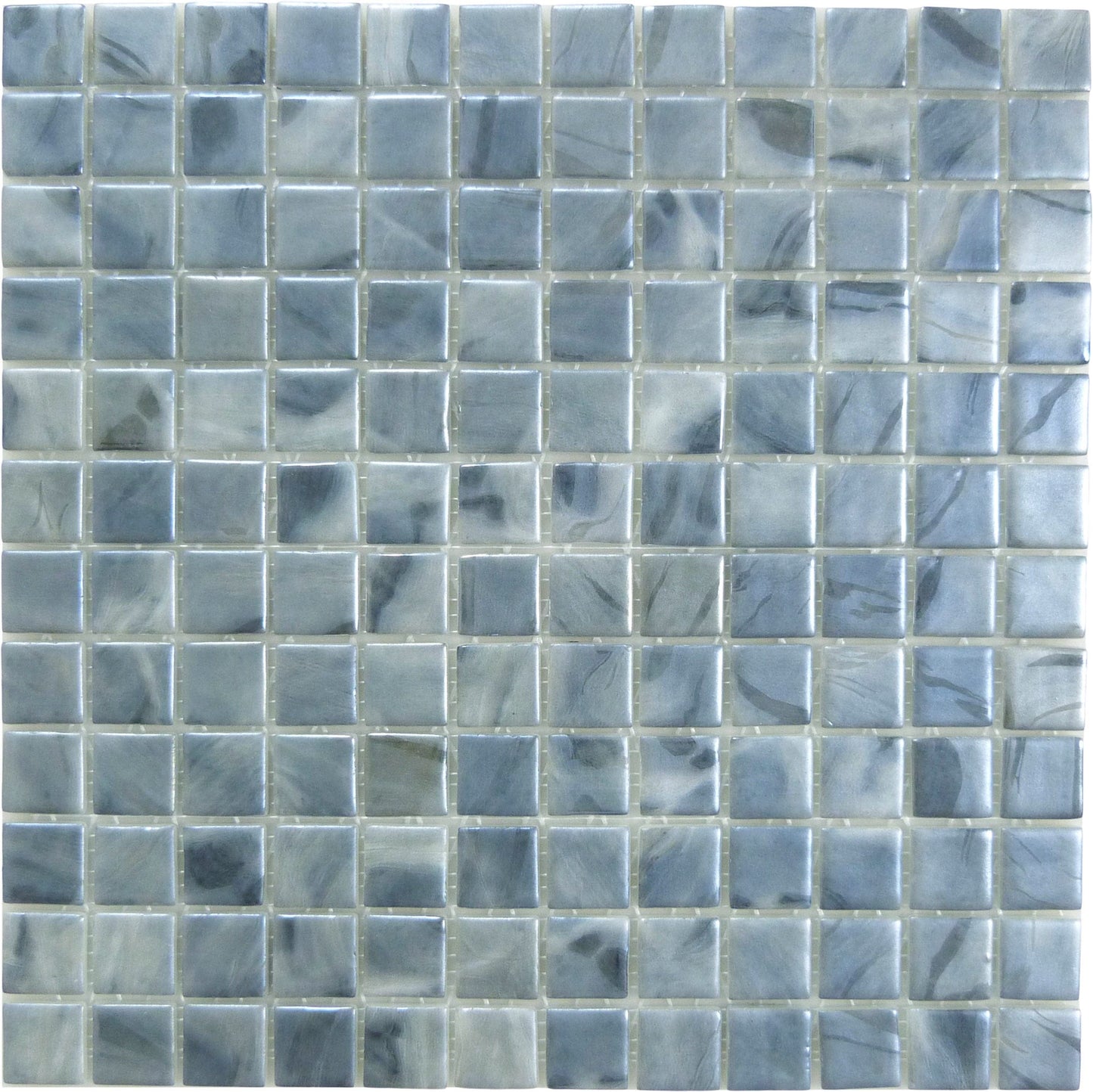 Oasis Grey 1x1 Matte Glass Tile Absolut Glass