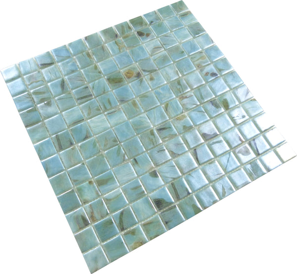 Oasis Turquoise 1x1 Matte Glass Tile | Oasis Tile