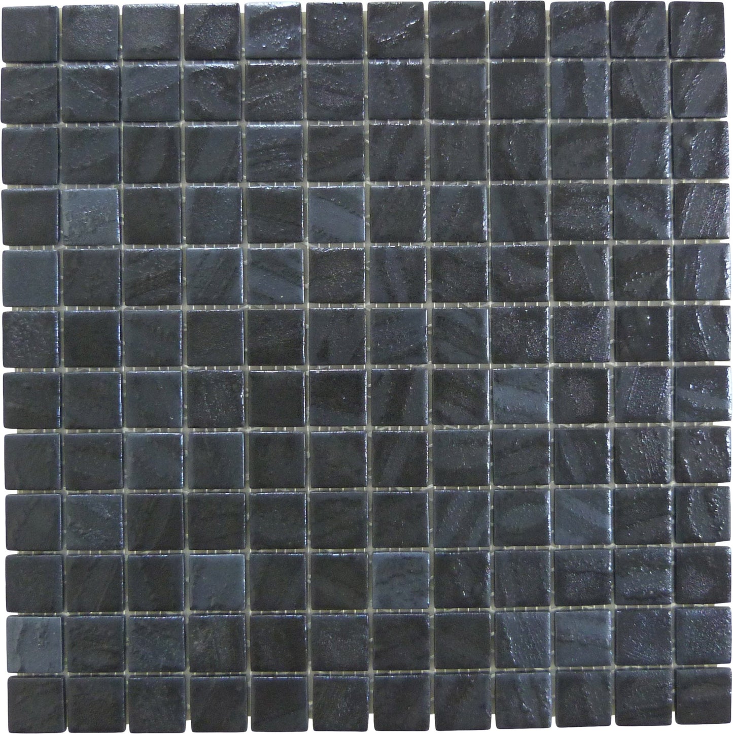 Mercury Grey 1x1 Glossy Glass Tile Absolut Glass