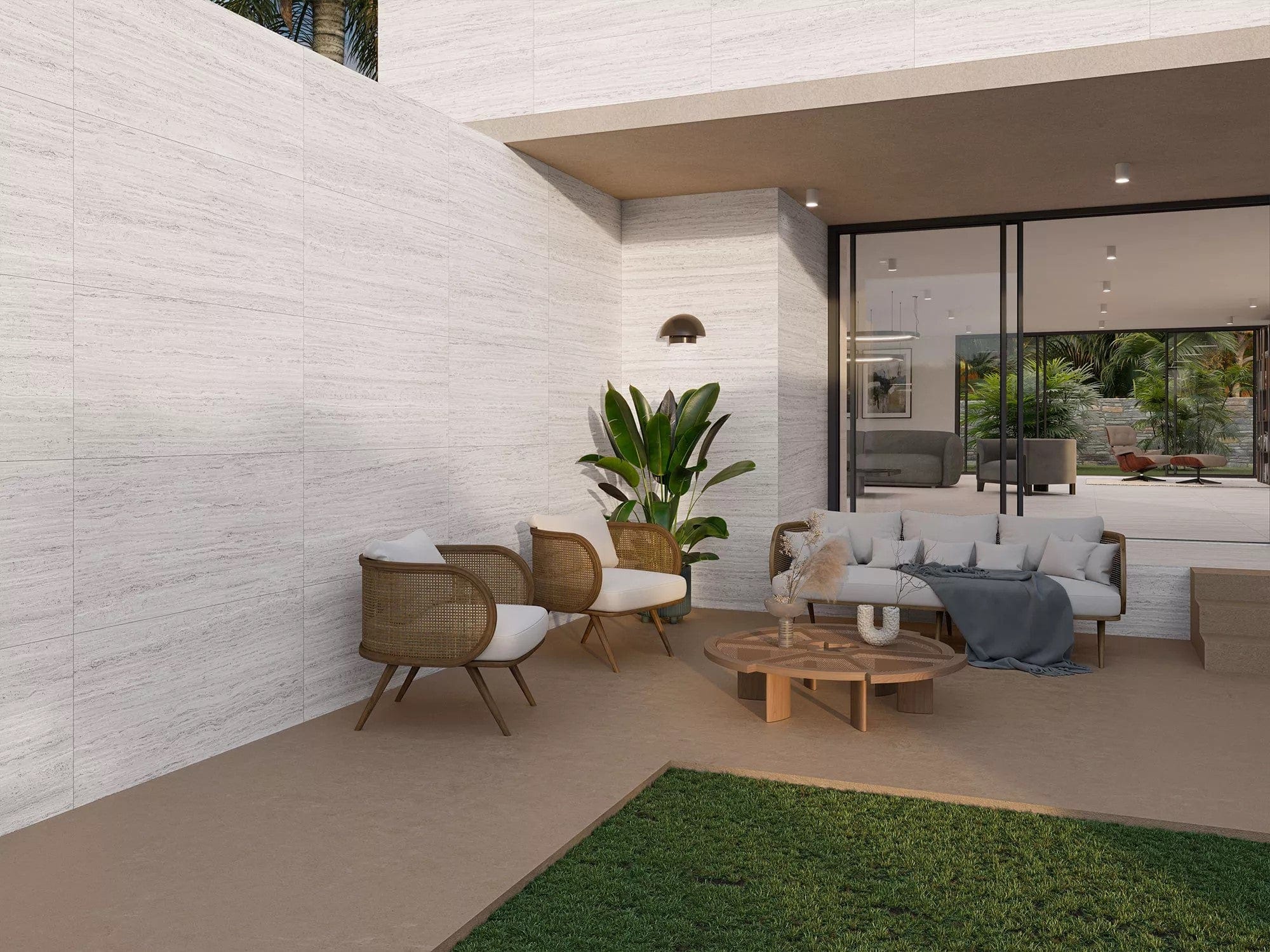 Olimpo Bianco Taupe 24x48 Matte Porcelain Tile Champion Tile