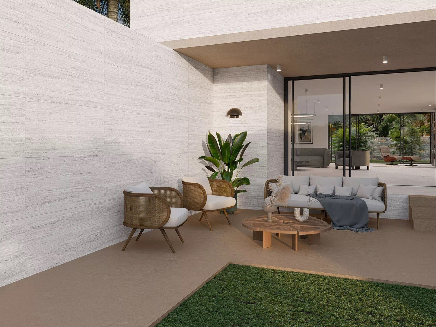 Olimpo Bianco Taupe 24x48 Matte Porcelain Tile Champion Tile