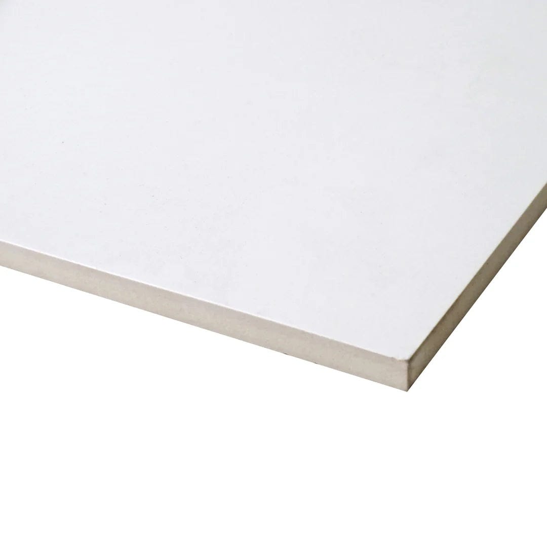Plain White 24x48 Polished Porcelain Tile Champion Tile
