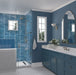 Oceanique High Tide Navy Blue 3x12 Glossy Glass Tile Dynamic Surfaces