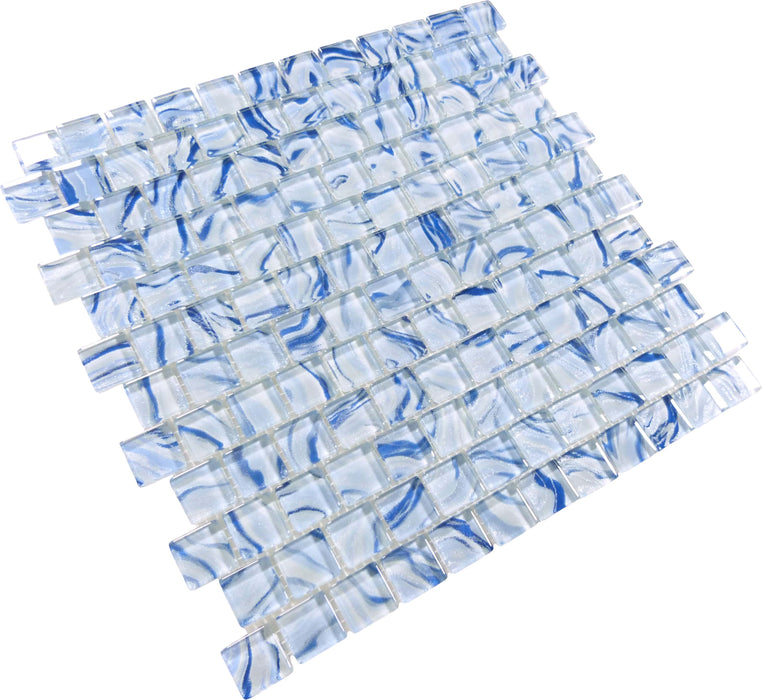 Oceanique High Tide Sky Blue 1x1 Glossy Glass Tile Dynamic Surfaces