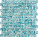 Oceanique High Tide Turquoise 1x1 Glossy Glass Tile Dynamic Surfaces