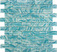 Oceanique High Tide Turquoise 1x2 Glossy Glass Tile Dynamic Surfaces