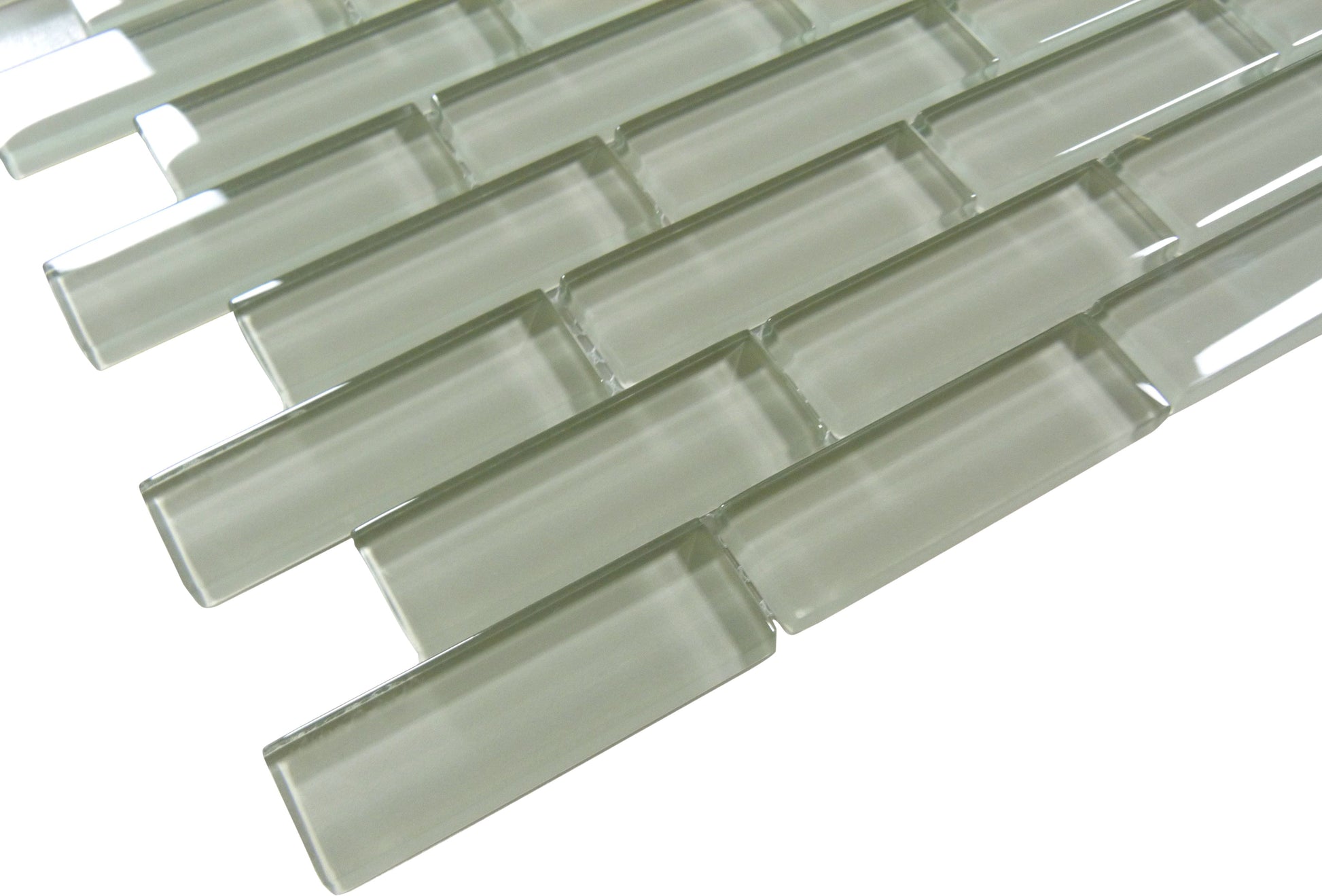 Fog C03-2 Beige 1x3 Glass Glossy Tile Euro Glass