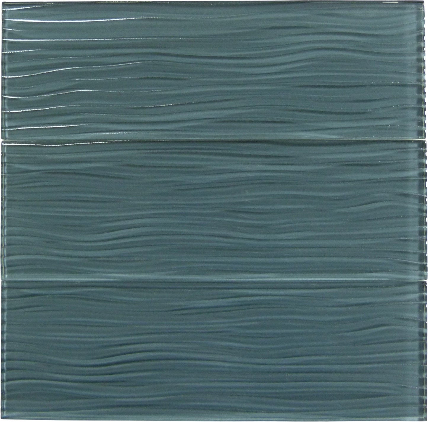 Eclipse Grey Wave 4x12 Glossy Glass Subway Tile Euro Glass