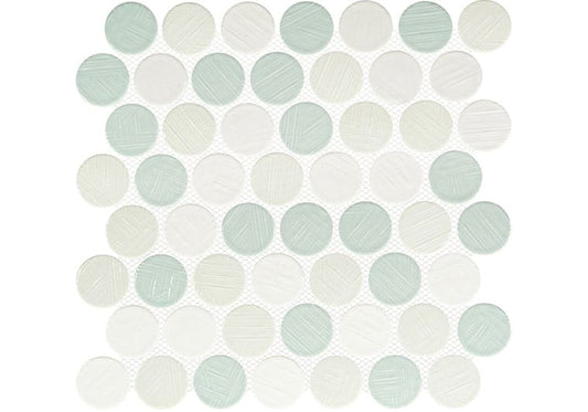 Alloway Anya Green 11 7/8 x 11 7/8 Recycled Glossy Glass Tile Euro Glass