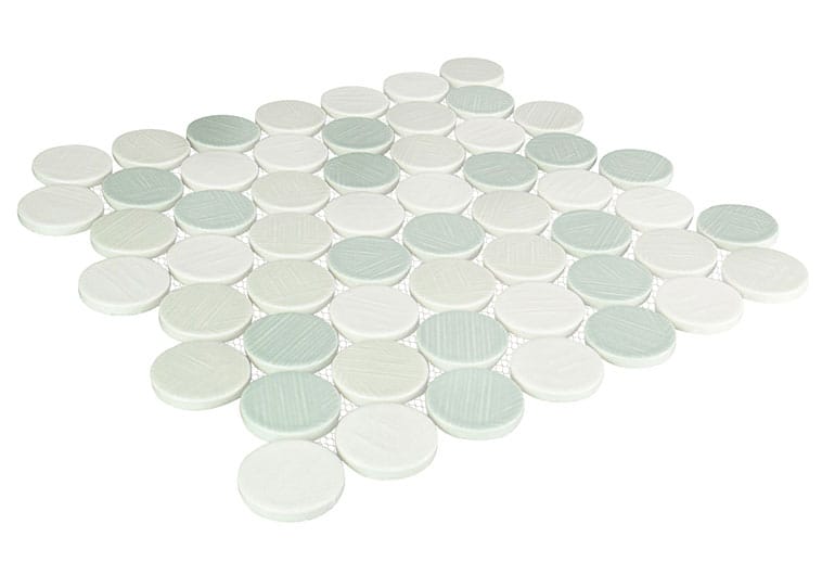 Alloway Anya Green 11 7/8 x 11 7/8 Recycled Glossy Glass Tile Euro Glass