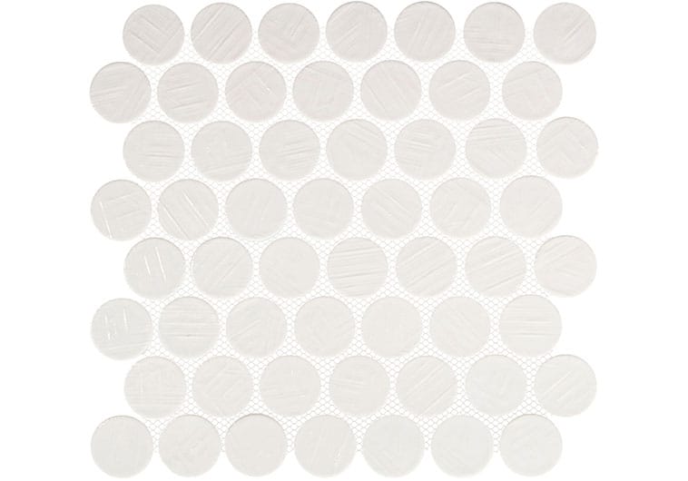 Alloway Kellen White 11 7/8 x 11 7/8 Recycled Glossy Glass Tile Euro Glass