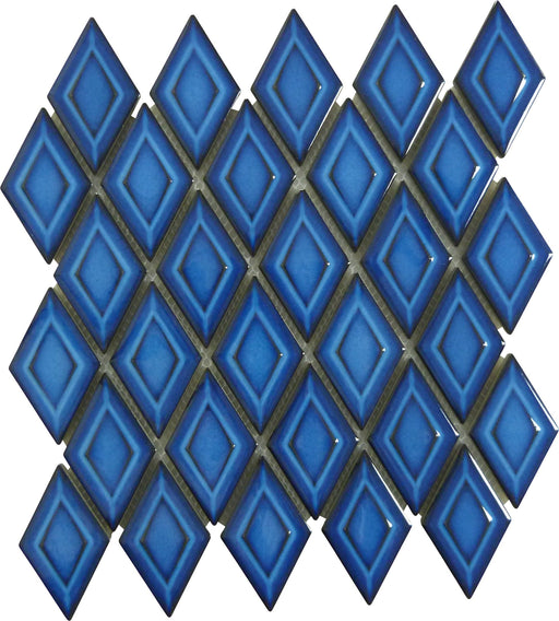 Borona Blue Diamond 2x3 Glossy Porcelain Tile Euro Glass