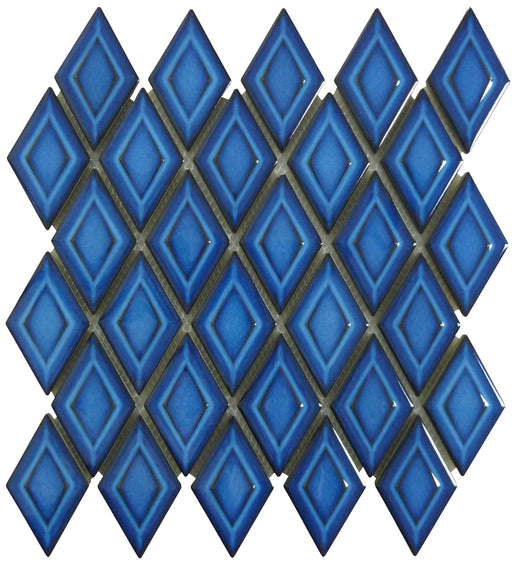Borona Blue Diamond 2x3 Glossy Porcelain Tile Euro Glass