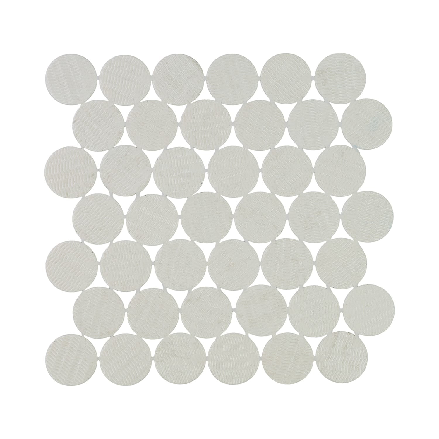 Calvari Fosca 2-Inch Round Recycled Glass Mosaic Tile Euro Glass