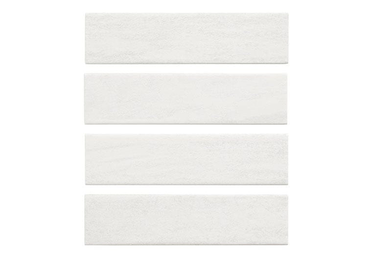 Casatan Cira White 3x10 Glossy Ceramic Tile Euro Glass