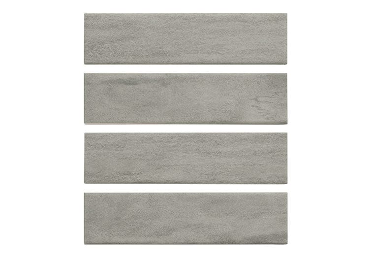 Casatan Marquet Grey 3x10 Glossy Ceramic Tile Euro Glass