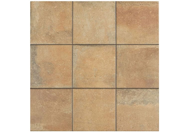 Catalonia Quinta Cotto Rusty Brown 18x18 Matte Porcelain Tile Euro Glass