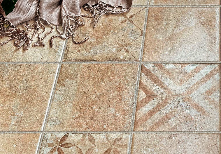 Catalonia Quinta Terra-D Beige 18x18 Matte Porcelain Tile Euro Glass