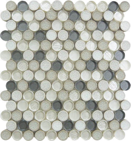 Ceremonial Local Gala 1x1 Glass and Stone Tile Euro Glass