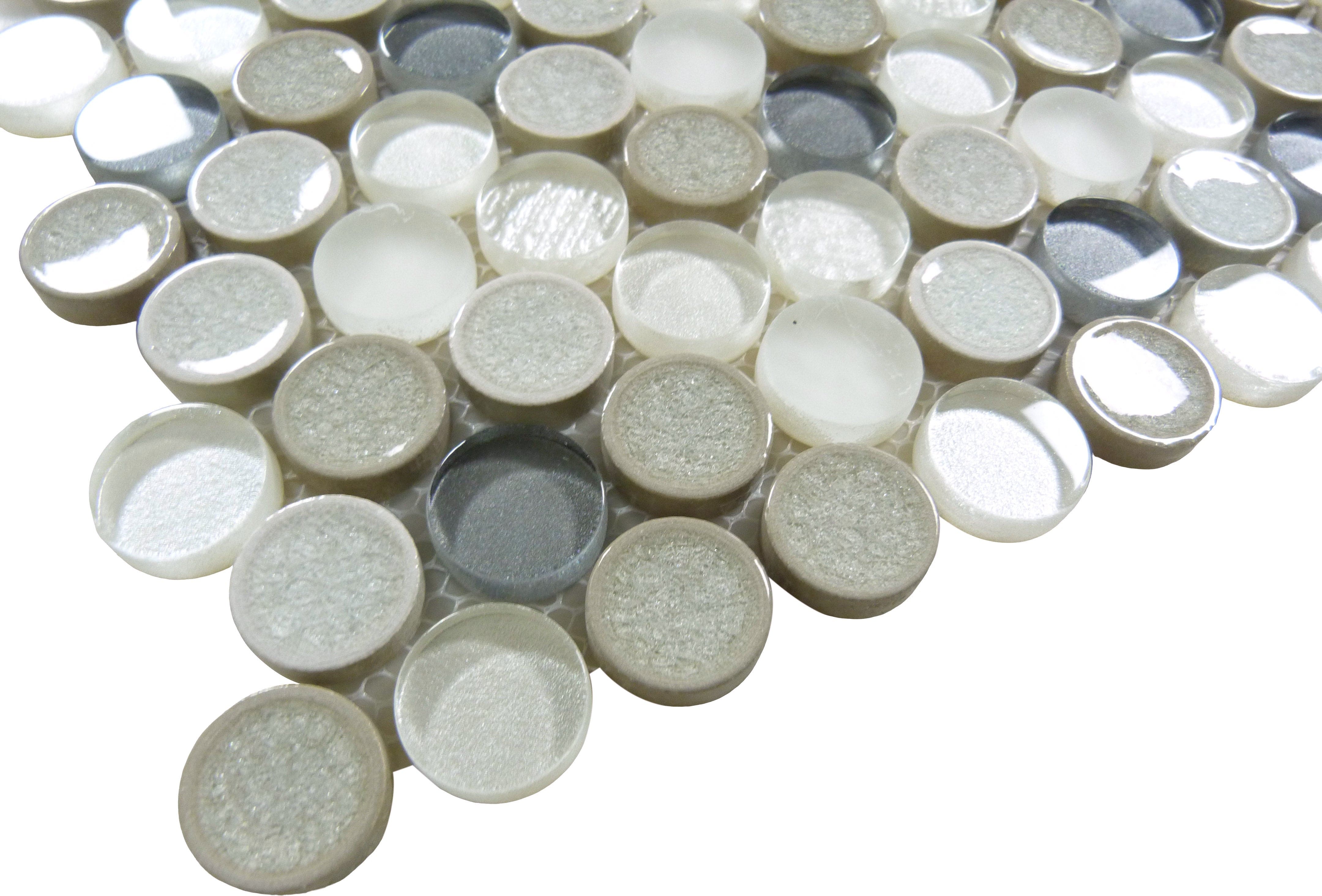 Ceremonial Local Gala 1x1 Glass and Stone Tile Euro Glass