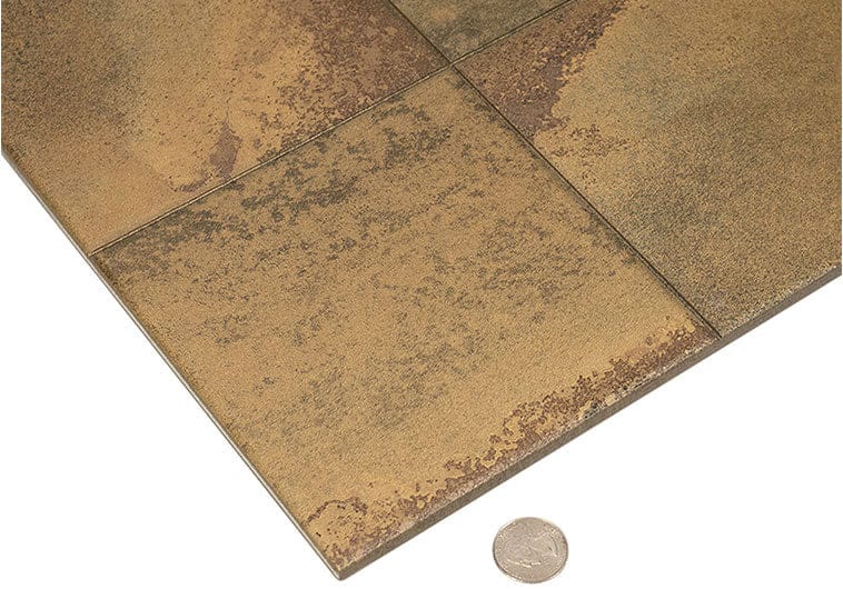 Cora Cobre Brown 18x18 Matte Porcelain Tile Euro Glass