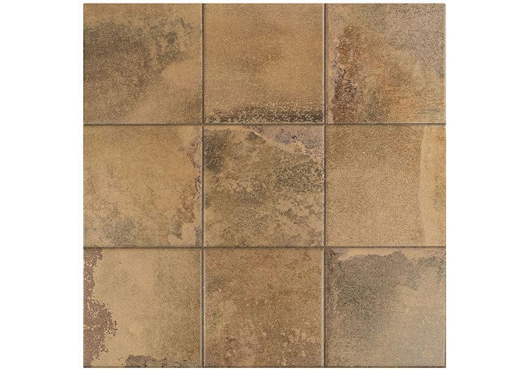 Cora Cobre Brown 18x18 Matte Porcelain Tile Euro Glass