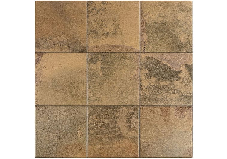 Cora Cobre Brown 18x18 Matte Porcelain Tile Euro Glass