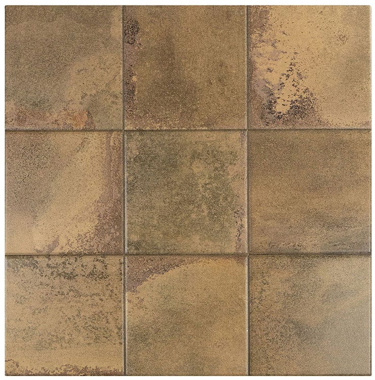 Cora Cobre Brown 18x18 Matte Porcelain Tile Euro Glass