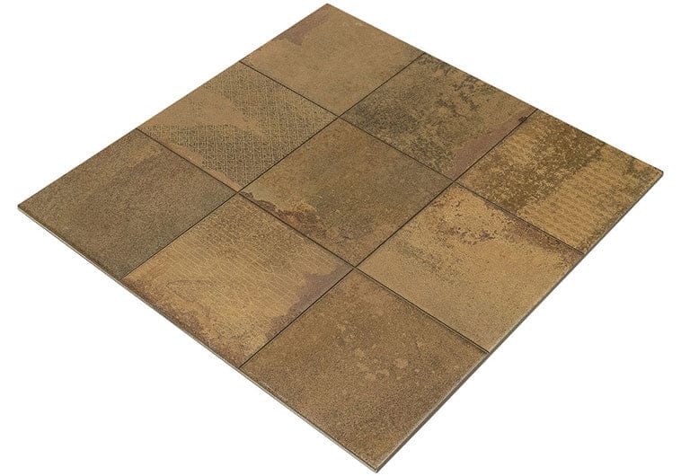 Cora Cobre-D Brown 18x18 Matte Porcelain Tile Euro Glass