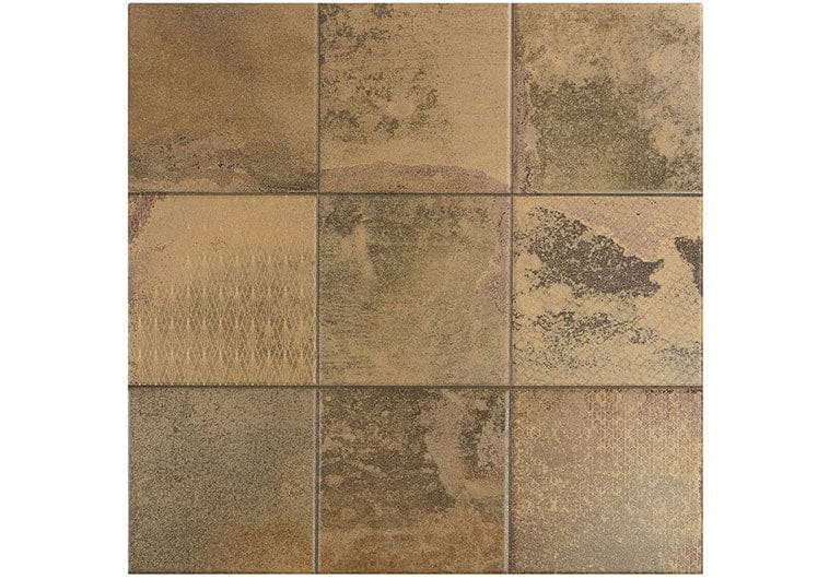 Cora Cobre-D Brown 18x18 Matte Porcelain Tile Euro Glass