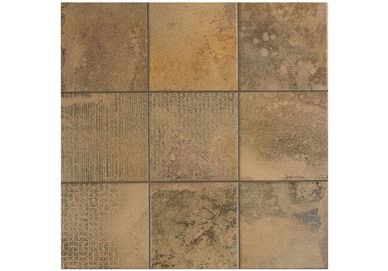 Cora Cobre-D Brown 18x18 Matte Porcelain Tile Euro Glass