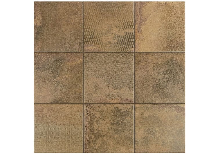 Cora Cobre-D Brown 18x18 Matte Porcelain Tile Euro Glass