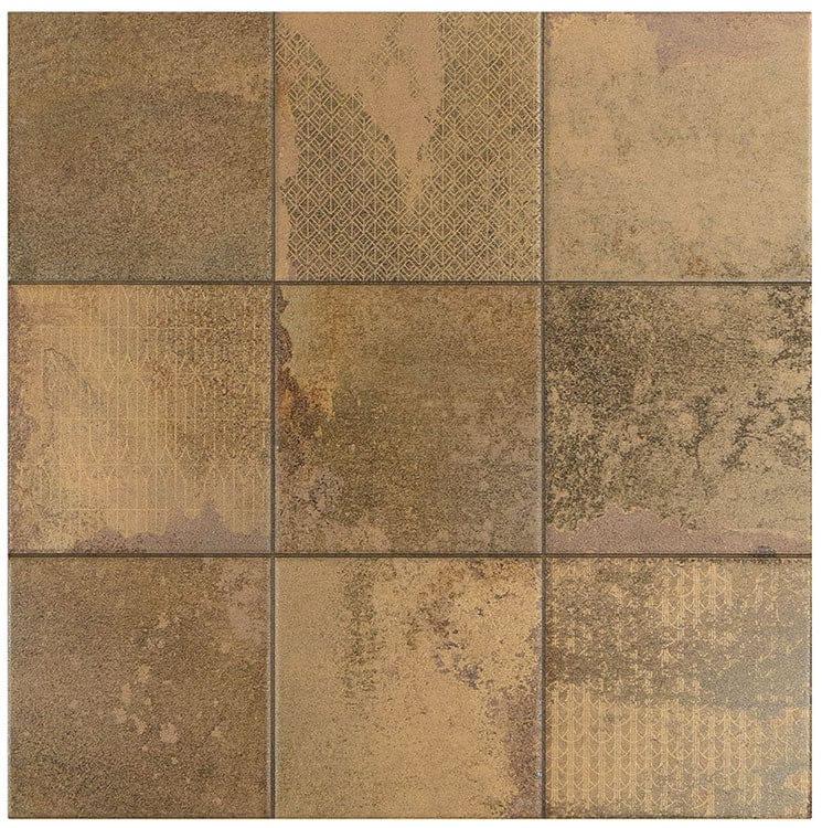 Cora Cobre-D Brown 18x18 Matte Porcelain Tile Euro Glass