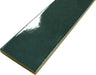 Denver Brick Green 2x10 Glossy Porcelain Tile Euro Glass