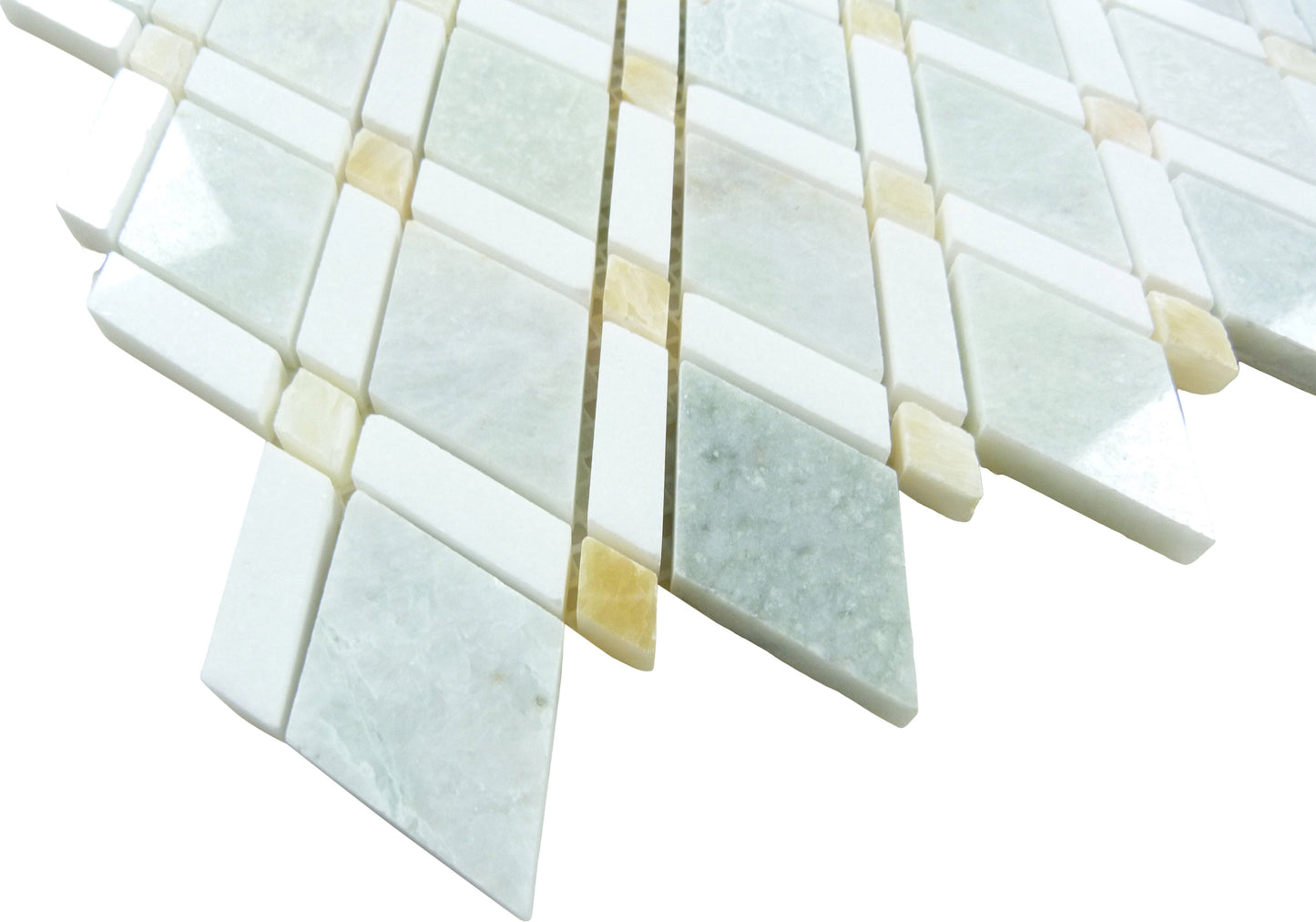 Ming Green Diamond Stone Polished Tile Euro Glass