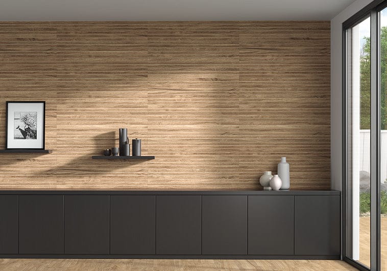 Dorian Oak Brown 13x39 Matte Ceramic Tile Euro Glass