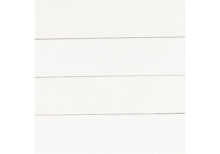Estria Alba Flat White 3x12 Matte Ceramic Tile Euro Glass