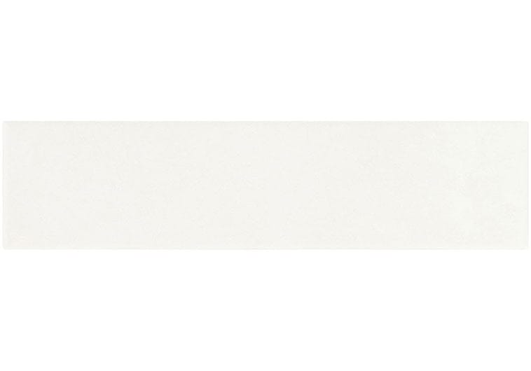 Estria Alba Flat White 3x12 Matte Ceramic Tile Euro Glass