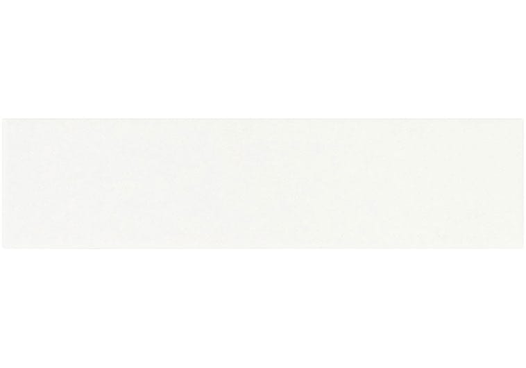 Estria Alba Flat White 3x12 Matte Ceramic Tile Euro Glass